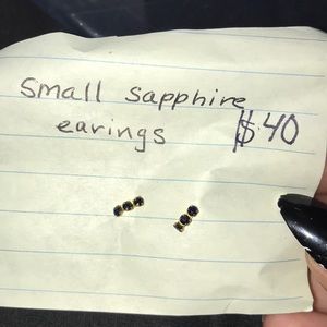Sapphire earrings